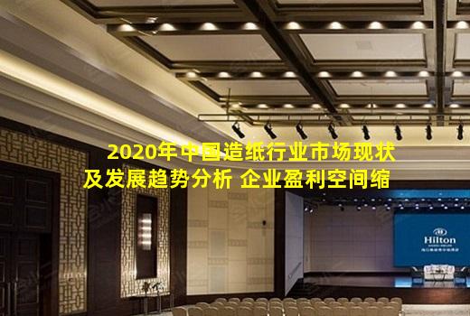 kaiyun官方网站-2020年中国造纸行业市场现状及发展趋势分析 企业盈利空间缩小